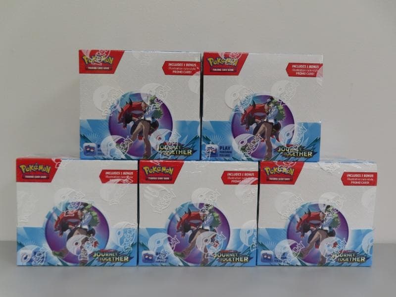 (5) Lot 2025 Pokemon Scarlet Violet Journey Together Factory Sealed Booster Box
