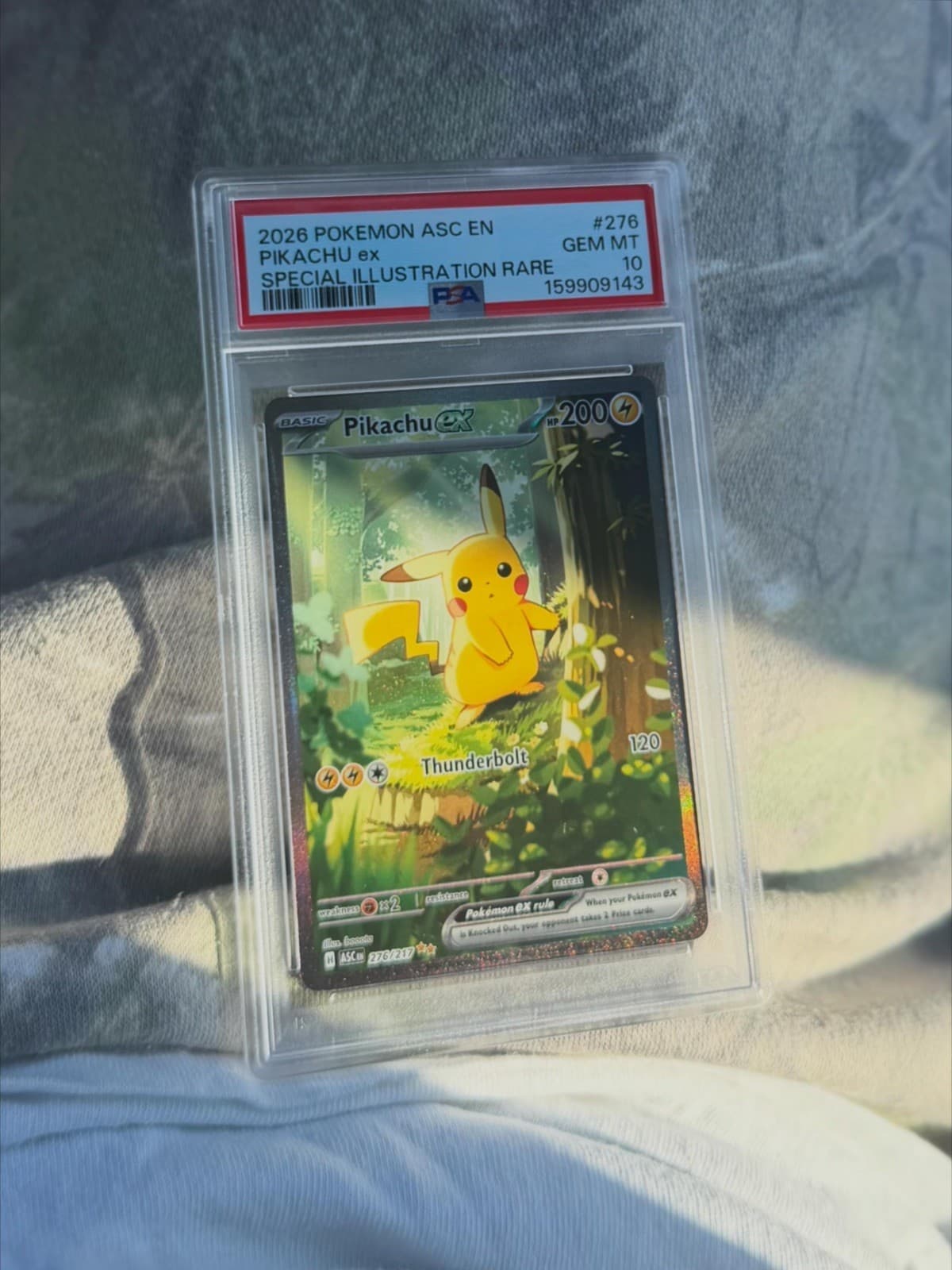 2026 Pokemon Ascended Heroes Pikachu ex #276 SIR PSA 10 GEM MINT English