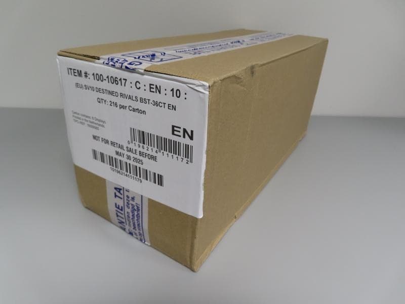 2025 Pokemon Scarlet & Violet Destined Rivals Factory Sealed EU Booster Box Case