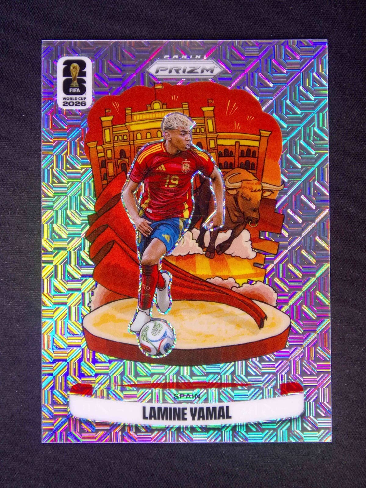 2026 Panini Prizm FIFA World Cup #6 Lamine Yamal National Landmarks Mojo /25