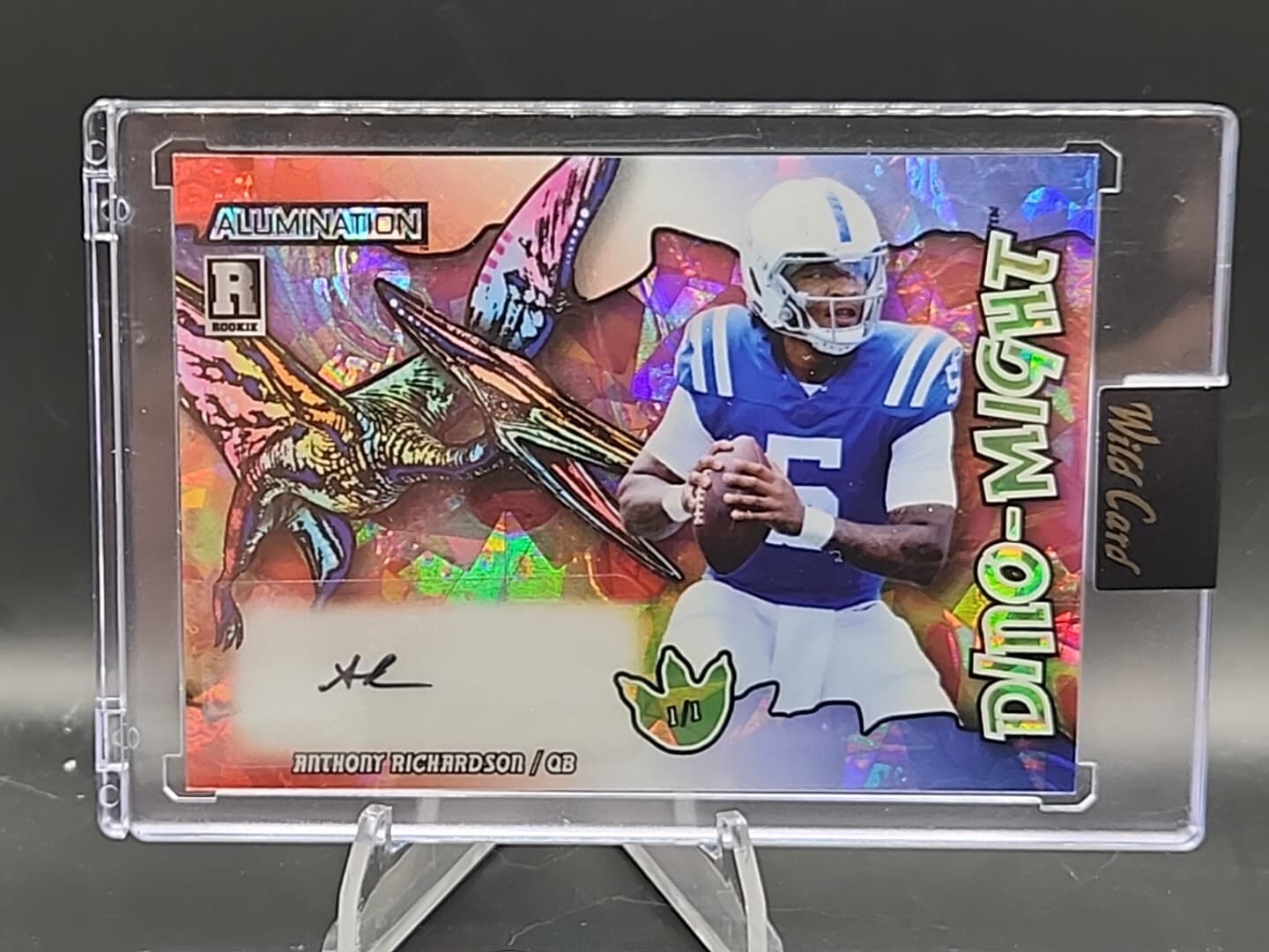 ANTHONY RICHARDSON 1/1 Red White & Blue Cracked Ice Color Match Dino Might Alum.