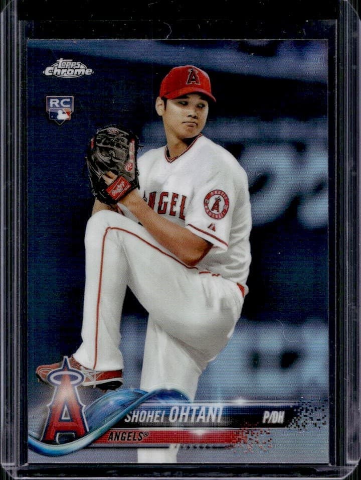 2018 Topps Chrome Shohei Ohtani Refractor Rookie RC #150 Angels