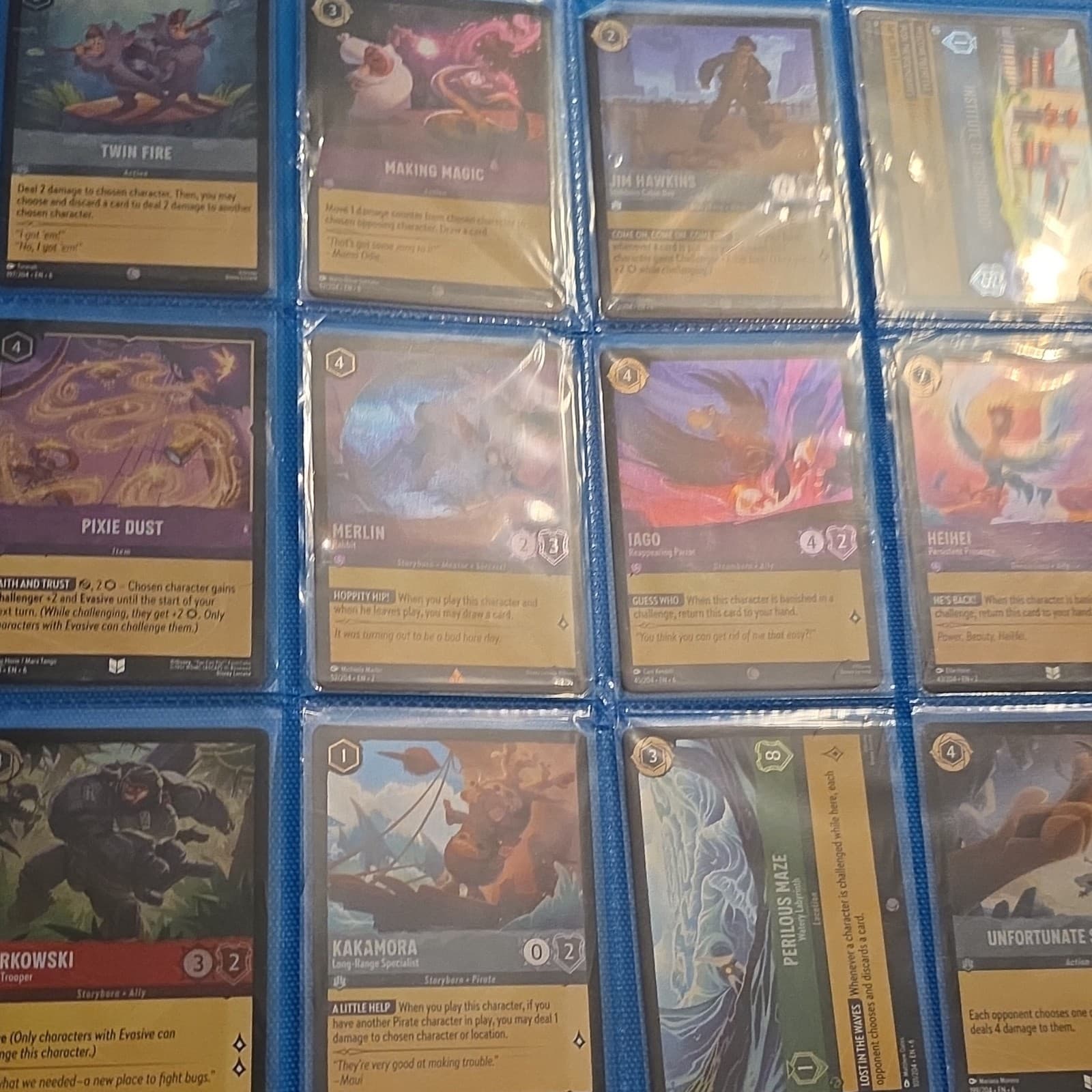 Disney Lorcana TCG The First Chapter Holo Card Binder Lot 246 Holo Cards