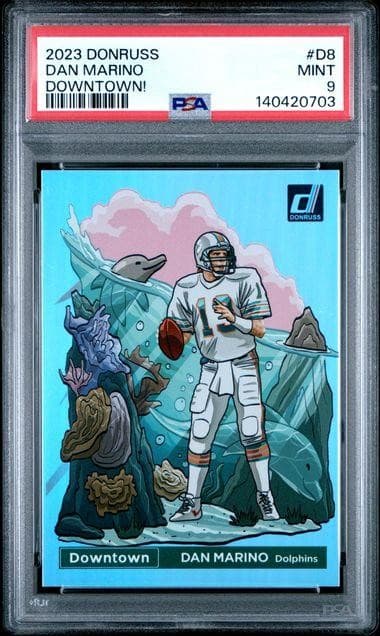 2023 Panini Donruss Dan Marino Downtown #8 PSA 9