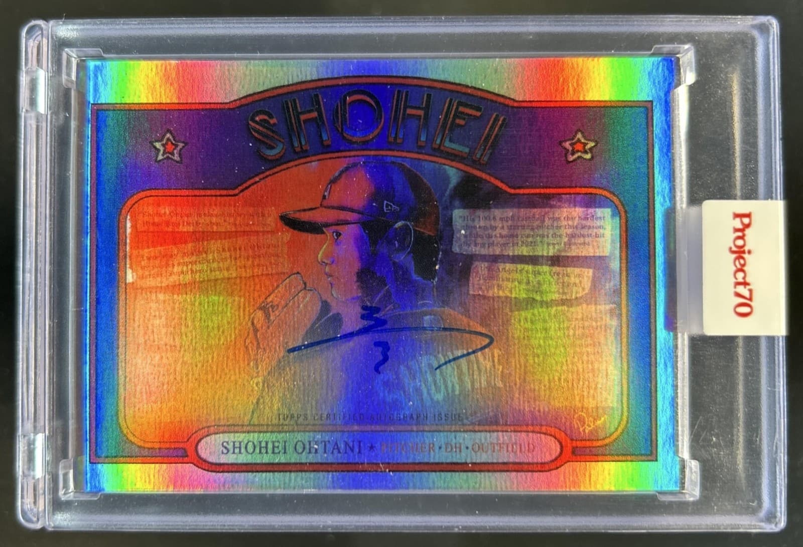 2021 Topps Project70 Shohei Ohtani Auto Autograph #/70 Angels