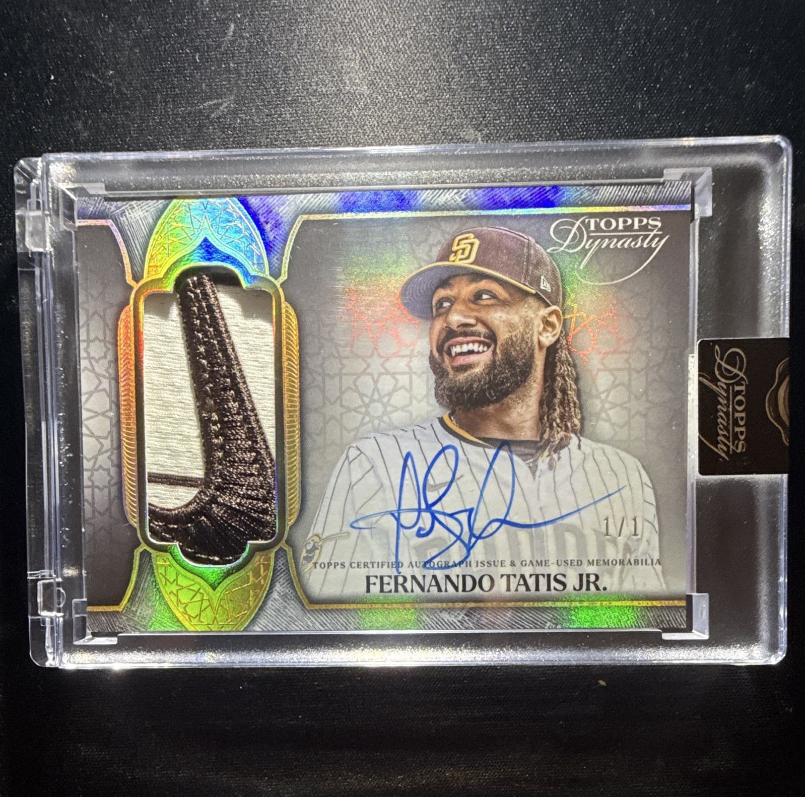 2025 Topps Dynasty Fernando Tatis Jr. Padres Auto Patch 1/1 NIKE LOGO