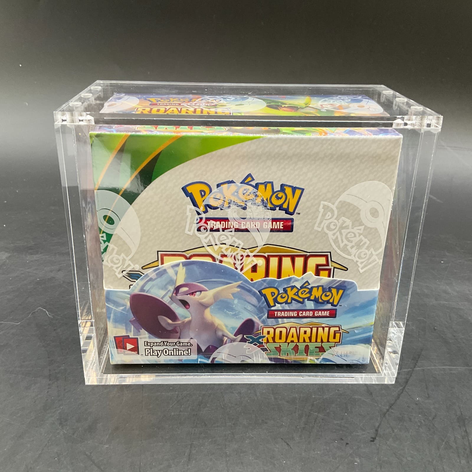 Pokemon TCG XY Roaring Skies Booster Box with Acrylic Case Factory Sealed