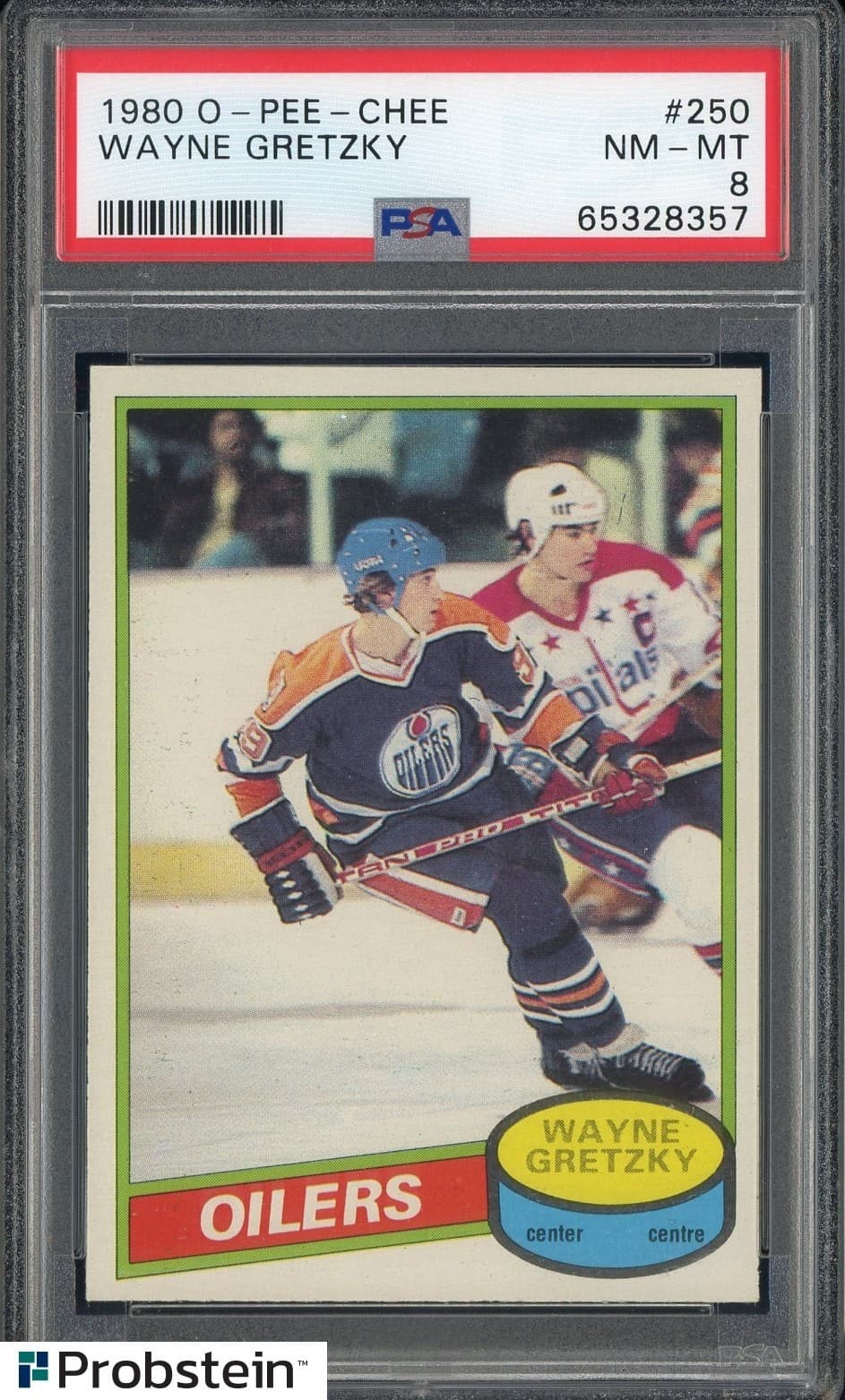 1980 O-PEE-CHEE OPC Hockey #250 Wayne Gretzky Oilers HOF PSA 8 NM-MT