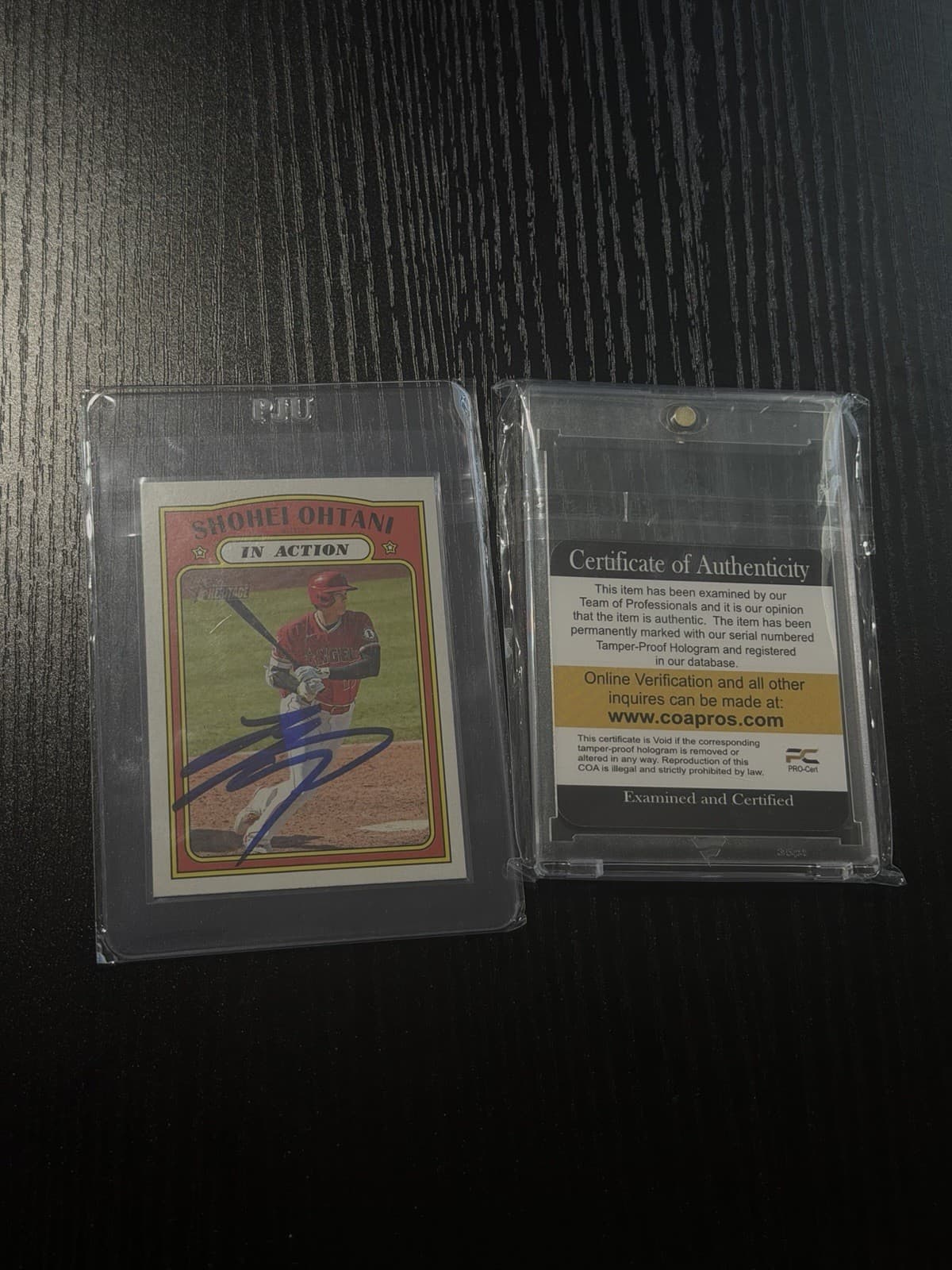 2021 Topps Heritage - In Action Shohei Ohtani OLD IP AUTO W/ COA  #246