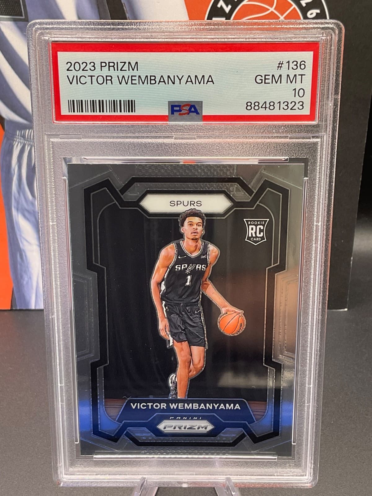 2023 Prizm #136 Victor Wembanyama Rookie Card PSA 10 GEM MINT
