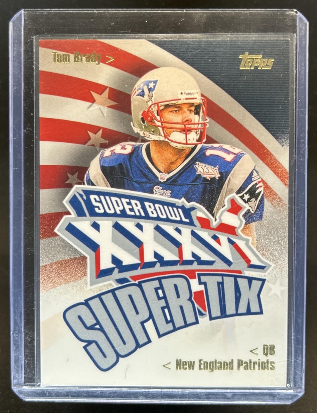 2002 Topps Tom Brady Super Tix #SBT1 Patriots