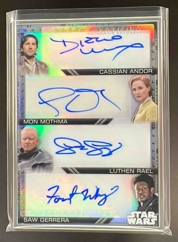 2025 Star Wars Smugglers Outpost Forest Whitaker Skarsgard O'Reilly Luna Auto /5