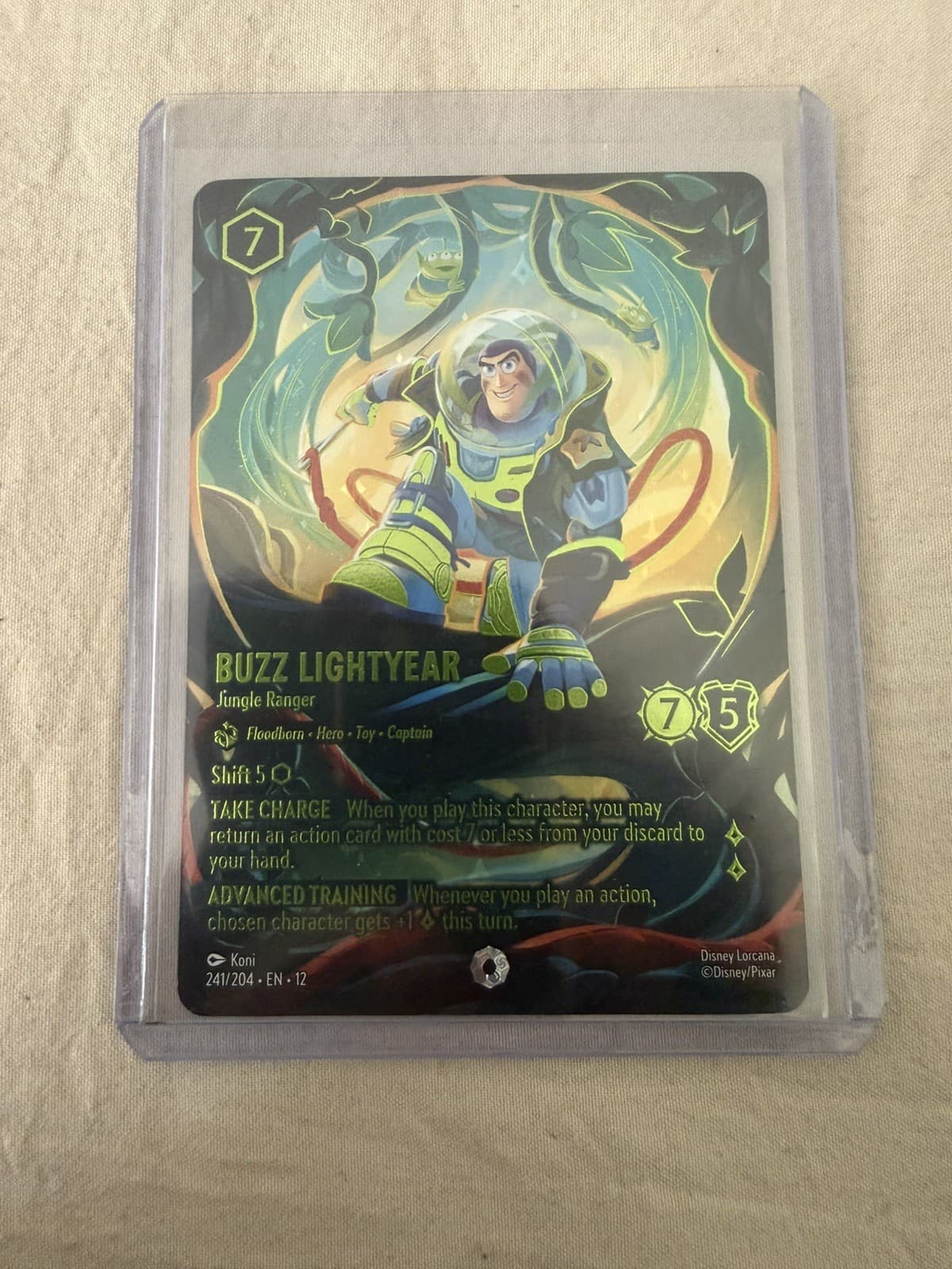 Disney Lorcana TCG Buzz Lightyear - Jungle Ranger 241/204 English Foil Iconic