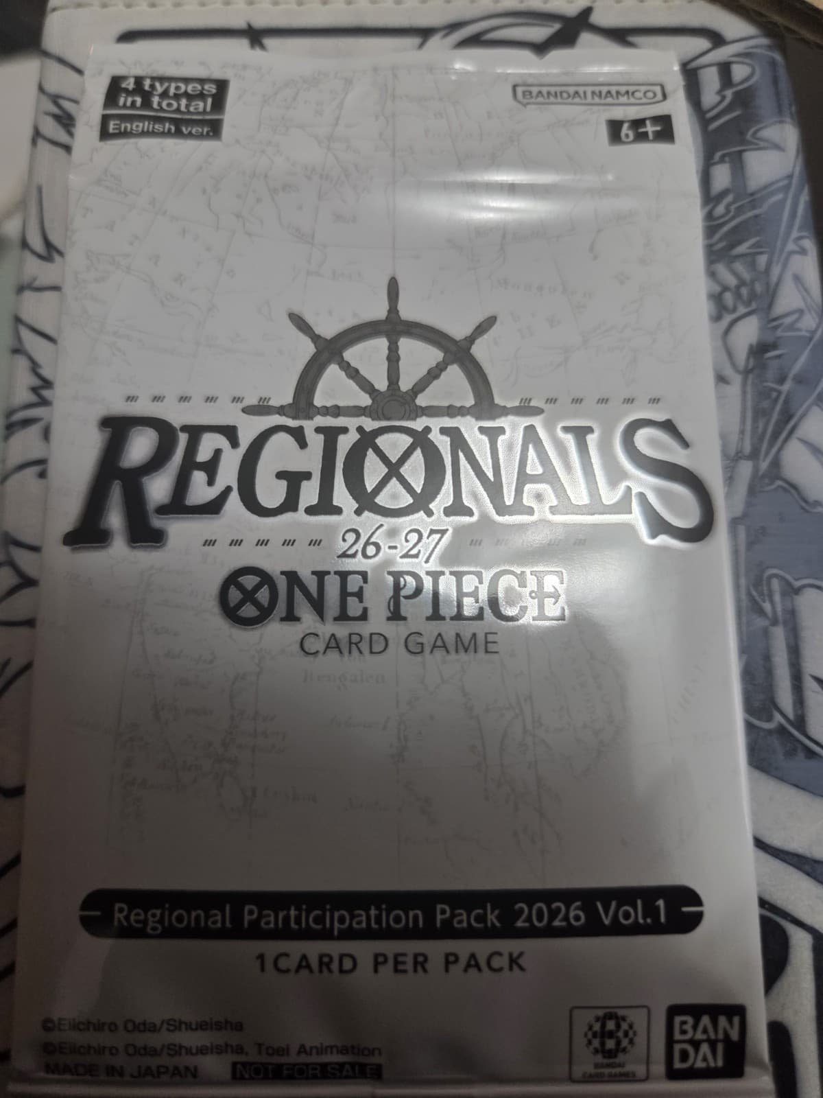 Regional Participation Pack Vol 1 2026 One Piece Card Game New Sealed