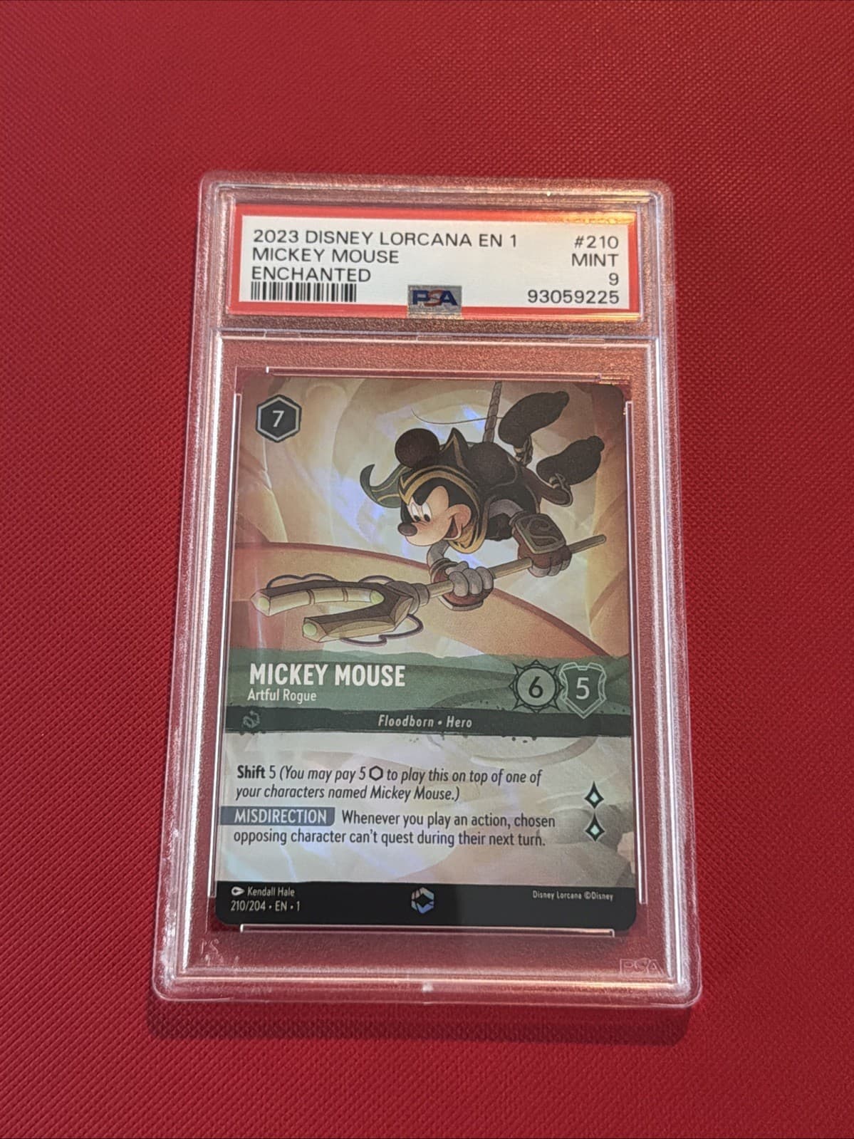 2023 Disney Lorcana En 1-the First Chapter #210 Mickey Mouse Enchanted Psa 9