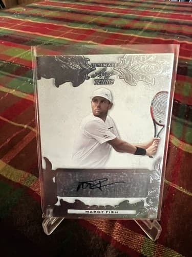2015 Leaf Ultimate Tennis Mardy Fish Silver Etched Foil 2/25 #BA-MF1 Auto