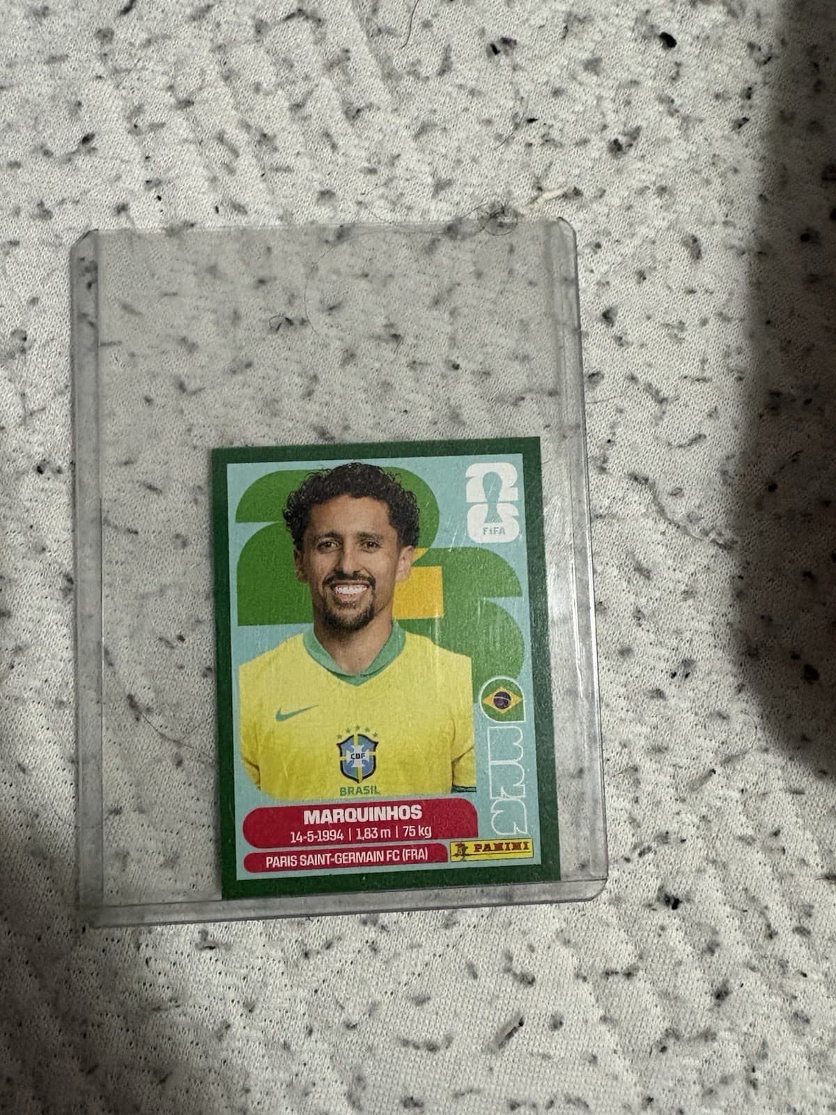 2026 Panini FIFA World Cup MARQUINHOS Green Parallel Brazil Rare (PSG)