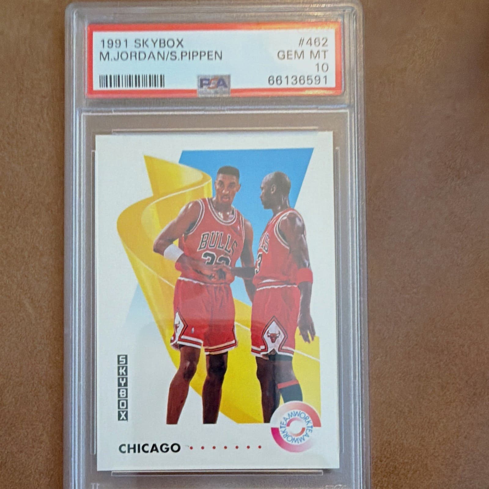1991 SkyBox Michael Jordan Scottie Pippen #462 Bulls PSA 10 Gem Mint