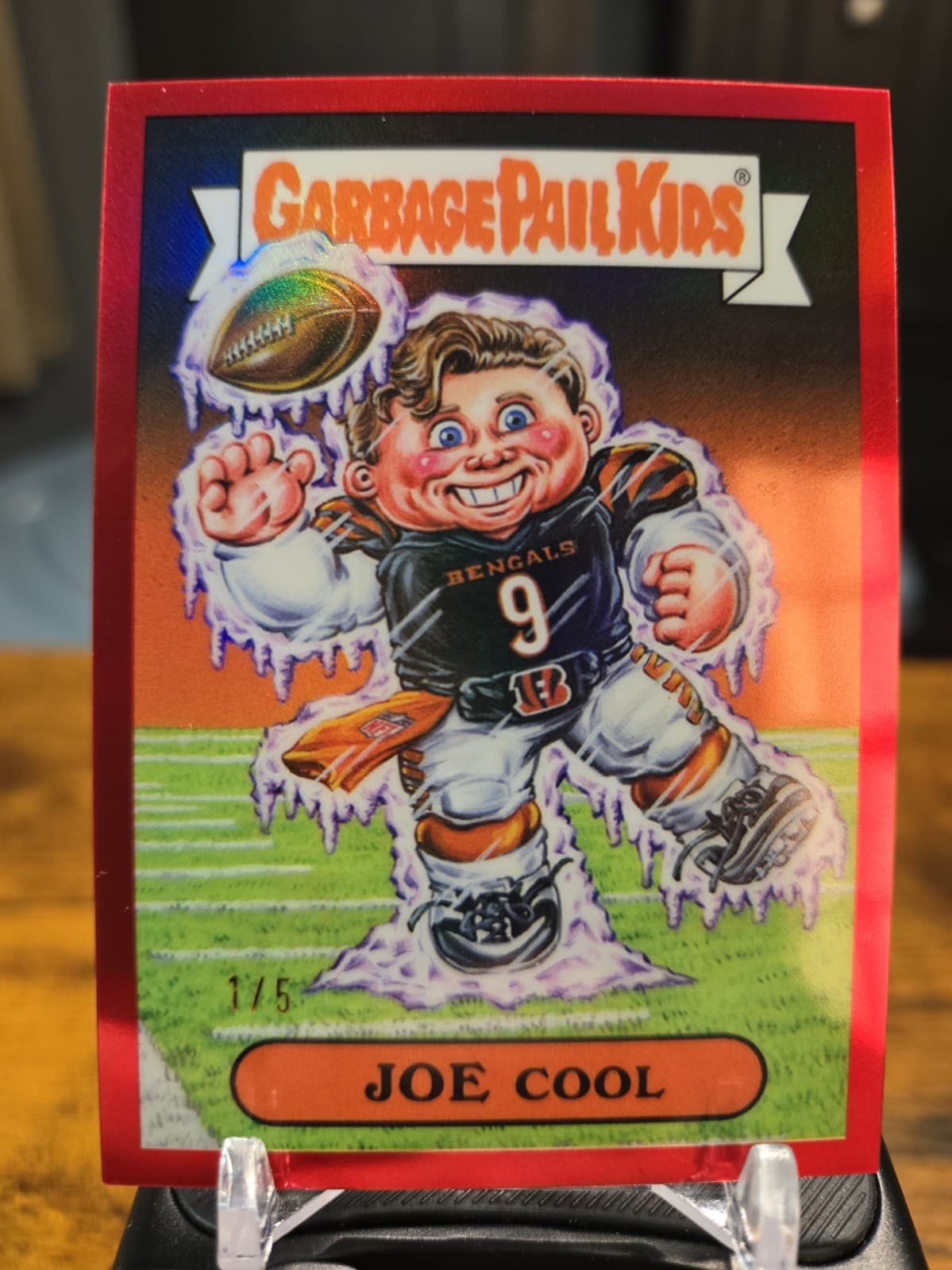 2026 Bowman Football Joe Cool Garbage Pail Kids 1/5 Joe Burrow Case Hit 🔥🔥🔥