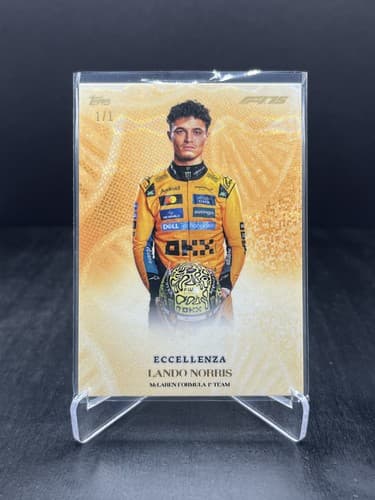 2025 Topps Eccellenza Formula 1 F1 Lando Norris Essenza Gold 1/1