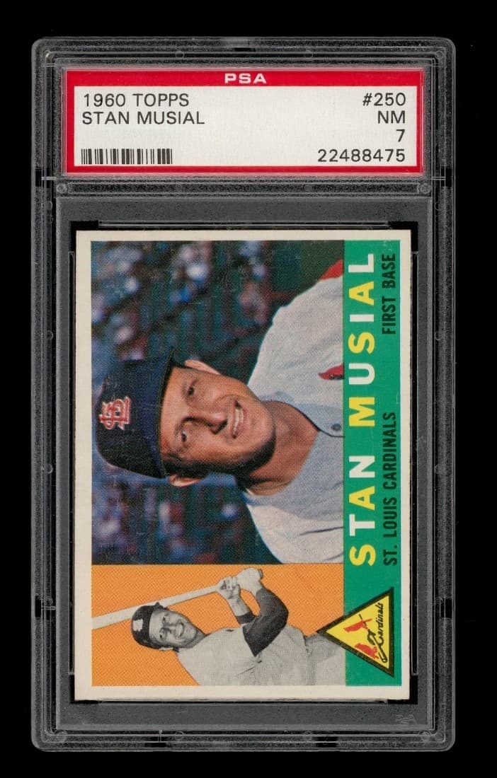 1960 Topps Set-Break #250 Stan Musial PSA 7 NM