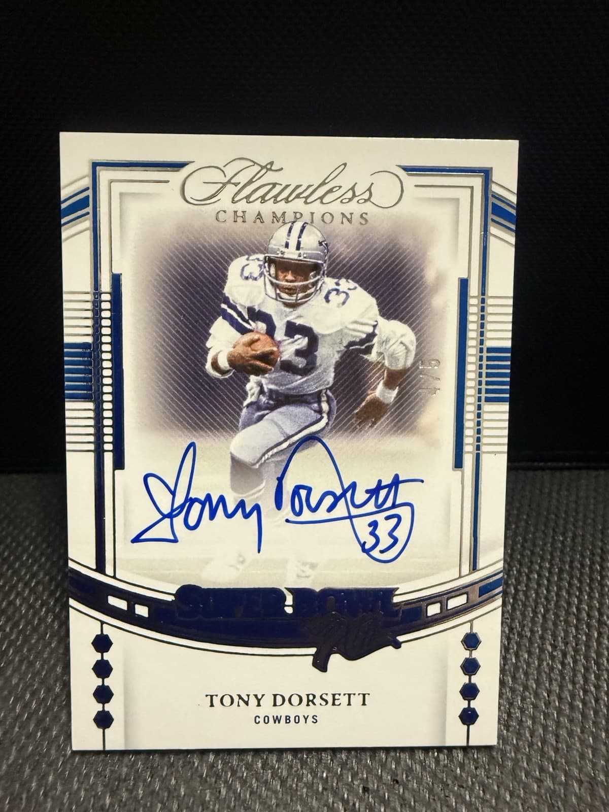 Panini 2022 Flawless Champions Tony Dorsett Auto IX-TD 4/5 Dallas Cowboys
