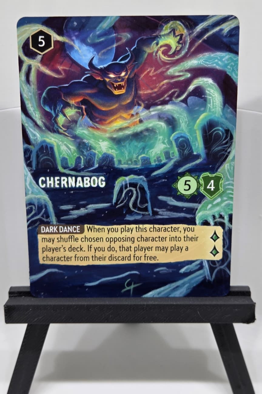 Chernabog - Unnatural Fo Full Art Alter Hand painted Disney Lorcana Trading Card