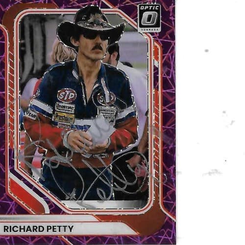 RICHARD PETTY SIGNED 2026 PANINI OPTIC PURPLE PRIZM RACING #87 - NASCAR 09/59
