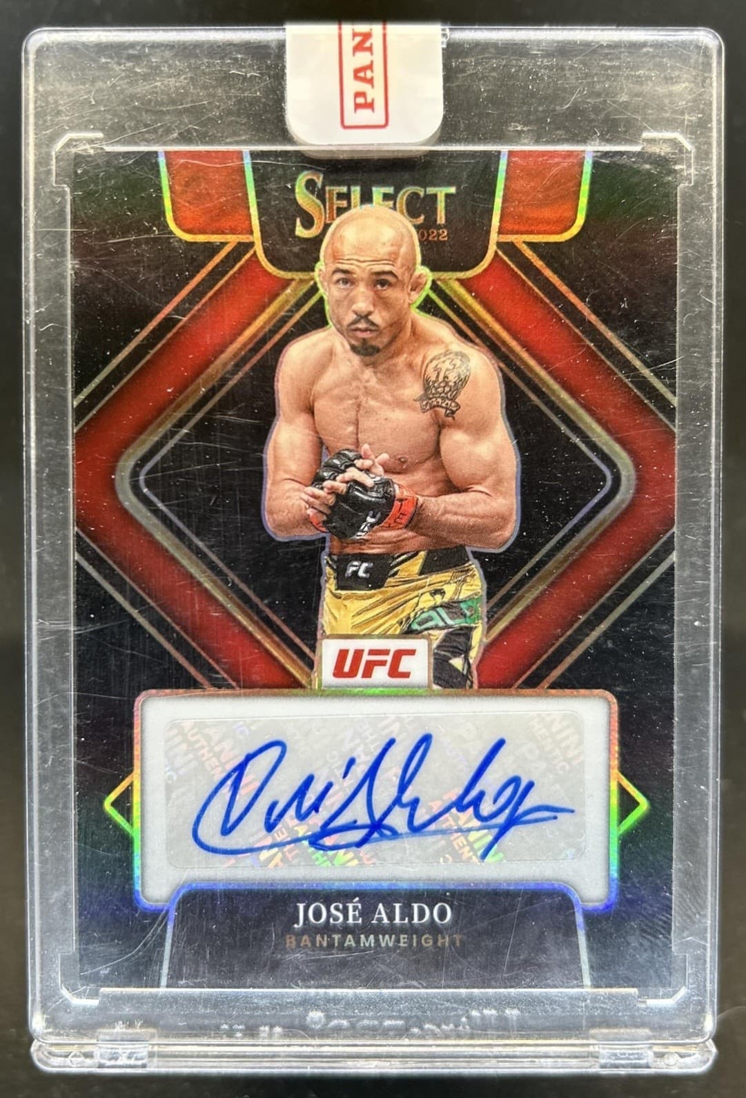 2022 Panini Select UFC Jose Aldo Signatures Black Prizm Auto Autograph #1/1