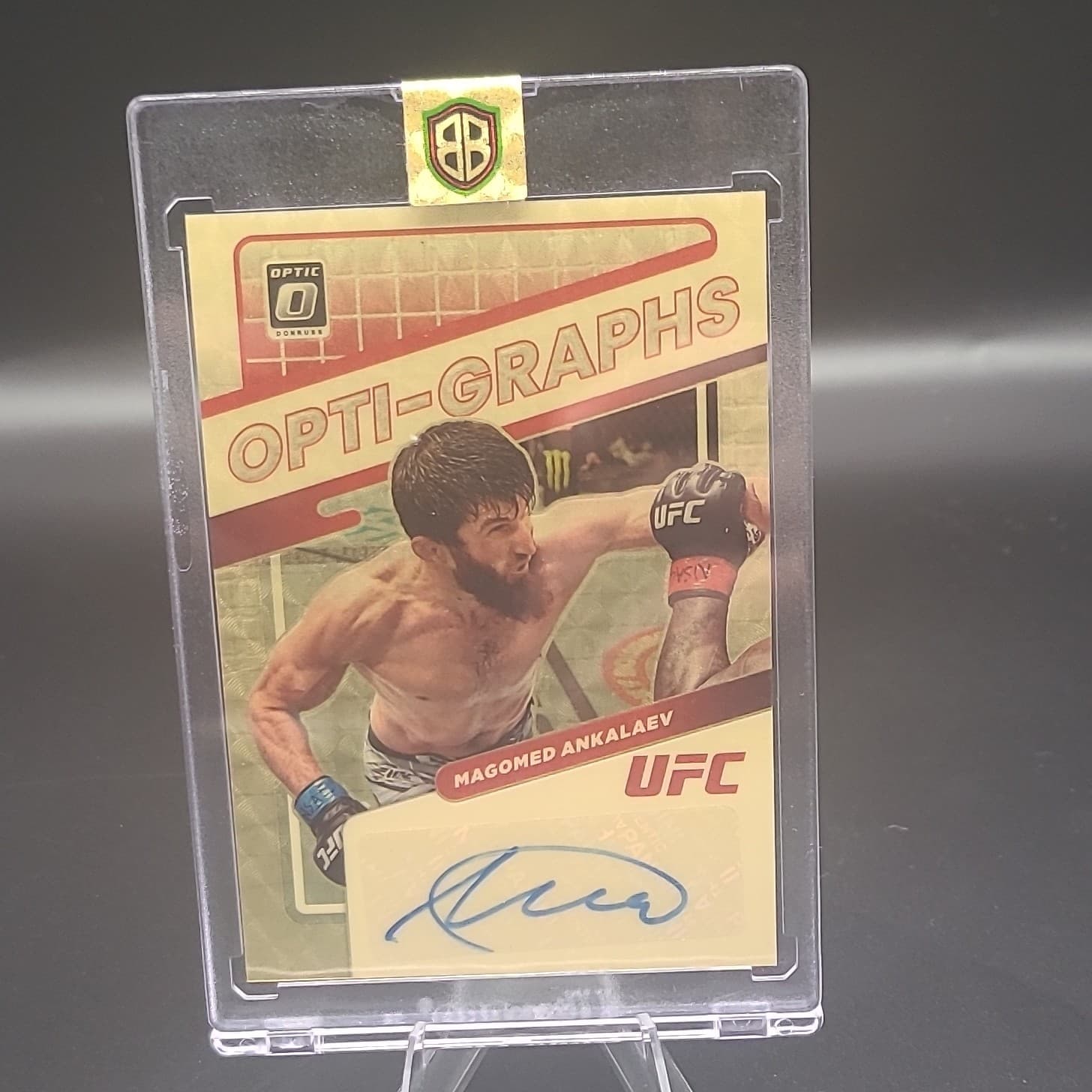 2022 Donruss Optic UFC Magomed Ankalaev Opti-Graphs Superfractor 1/1 Auto