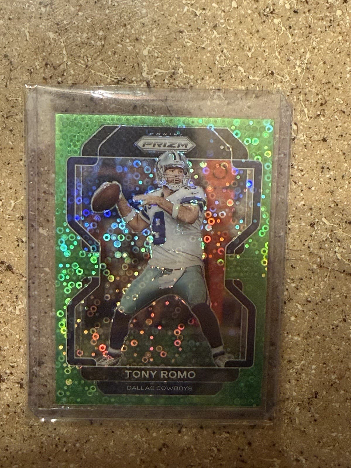 TONY ROMO 2021 Panini PRIZM Green Disco #2/5  PARALLEL CARD COWBOYS Football