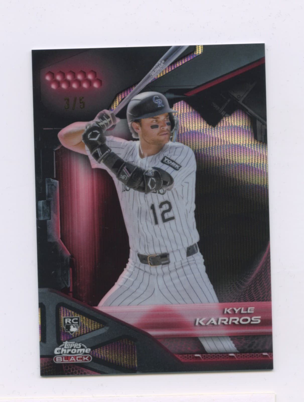 2026 Topps Chrome Black Baseball KYLE KARROS 3/5