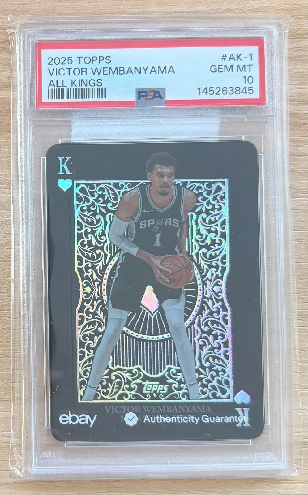 2025 Topps Basketball # AK-1 Victor Wembanyama All Kings PSA 10 Card GEM MINT!