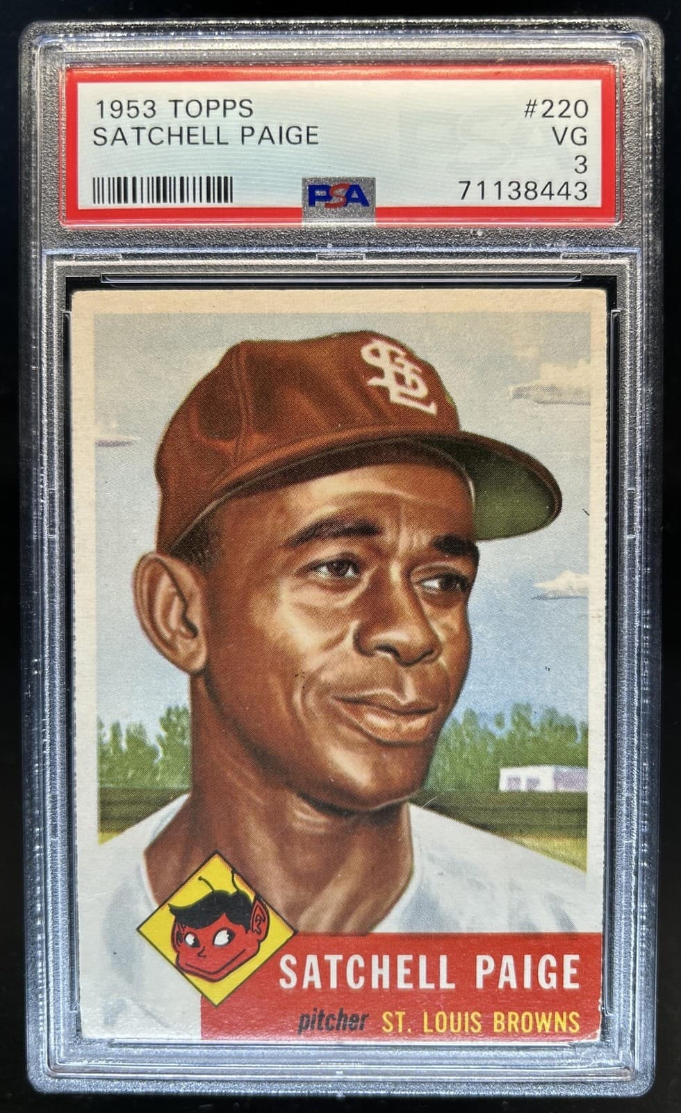 1953 Topps Satchel Paige #220 Browns PSA 3