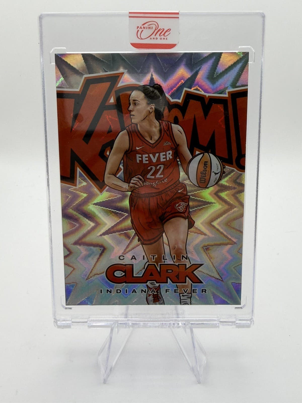 2025 Panini WNBA One and One CAITLIN CLARK KABOOM! CASE HIT SSP Fever ENCASED🔥