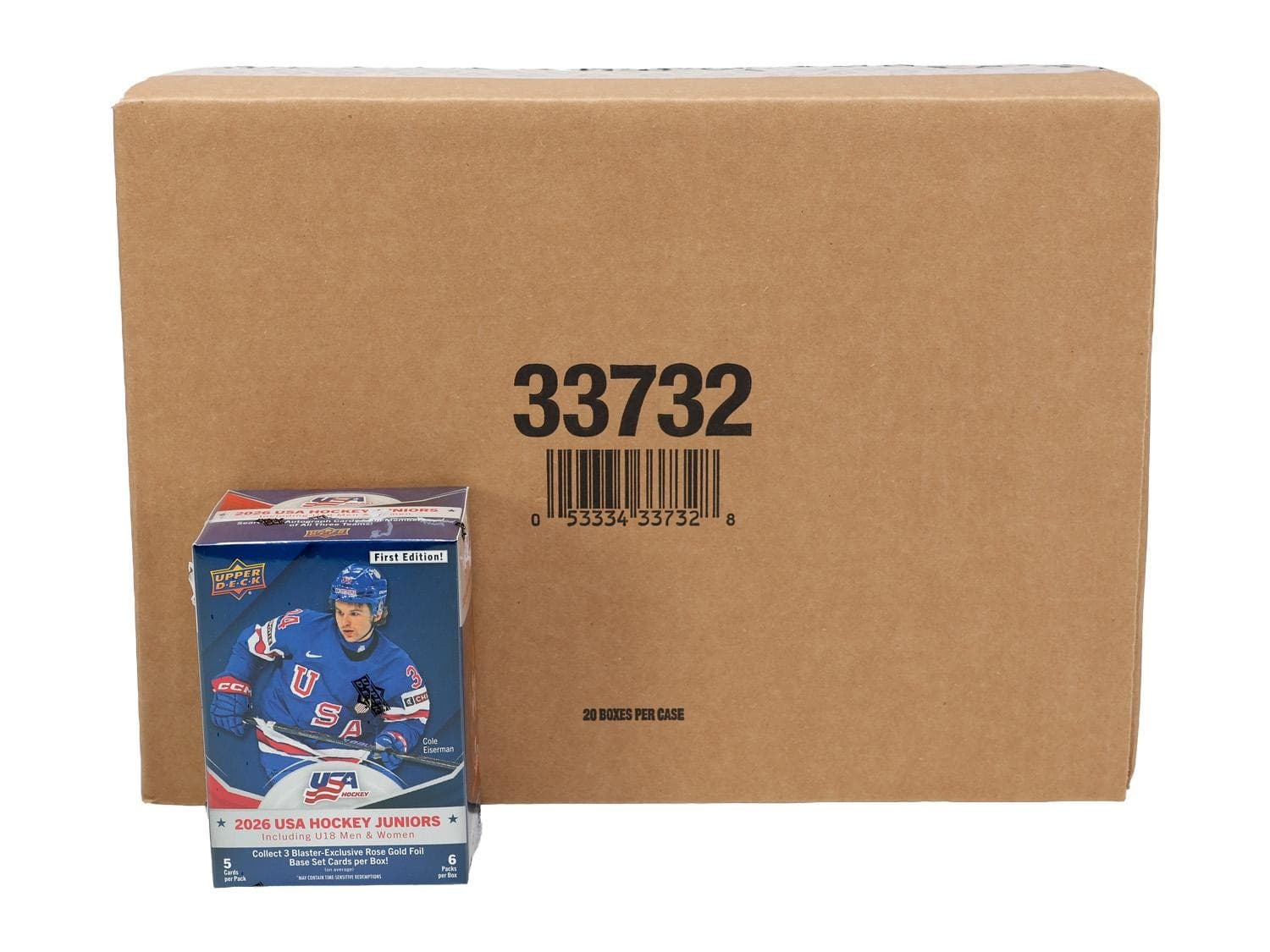 2026 Upper Deck Team Usa Juniors Hockey 6-Pack Blaster 20-Box