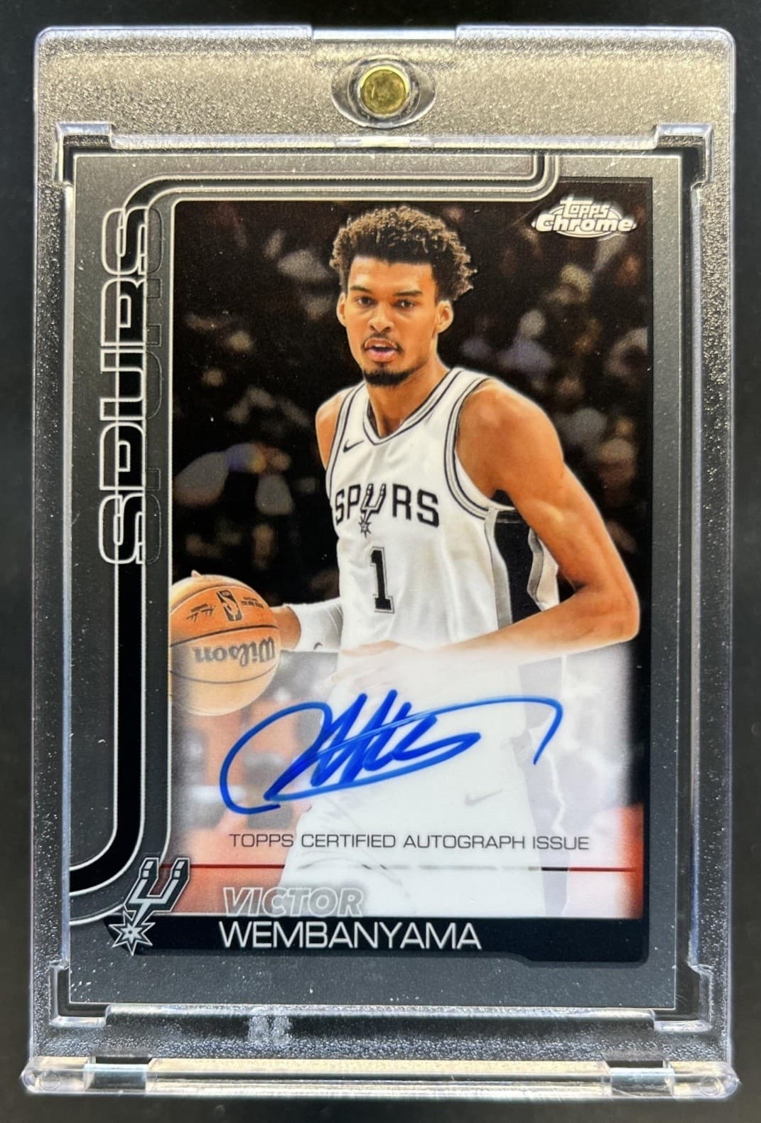 2025-26 Topps Chrome Victor Wembanyama Auto Autograph #TCA-VW Spurs