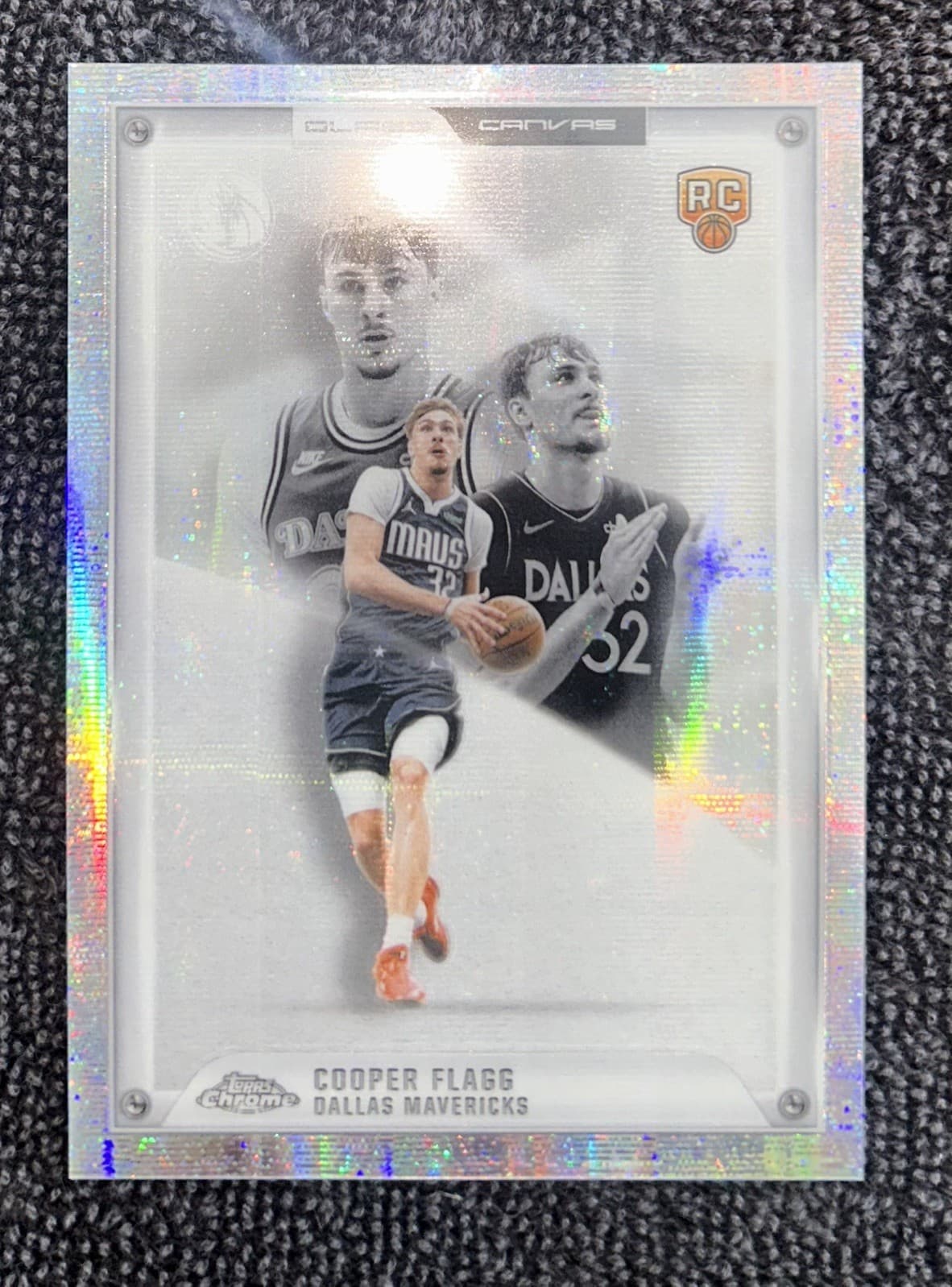 2025-26 Topps Chrome Update Rookie COOPER FLAGG Glass Canvas SSP #GC-23 CASE HIT