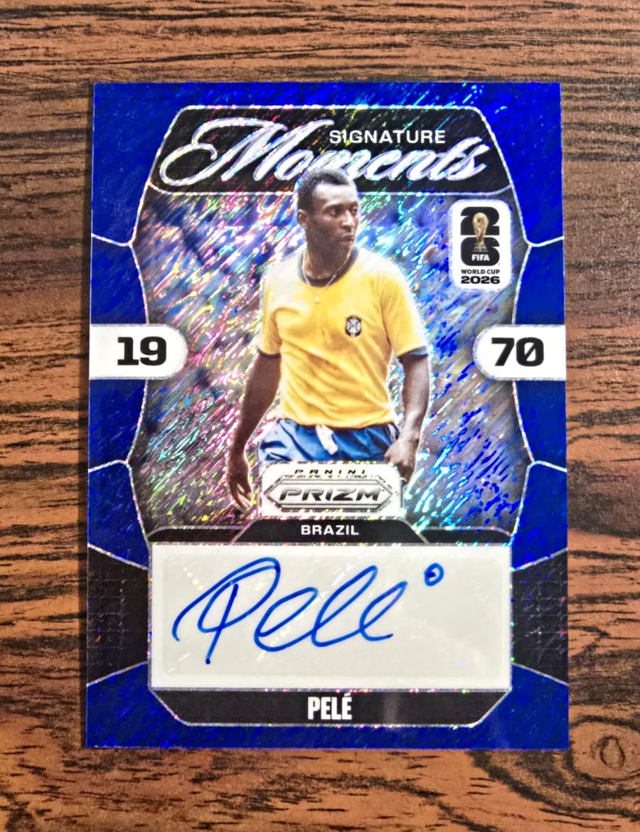 Panini 2026 Prizm FOTL FIFA World Cup Pelé Signature Moments SM-P Brazil Auto