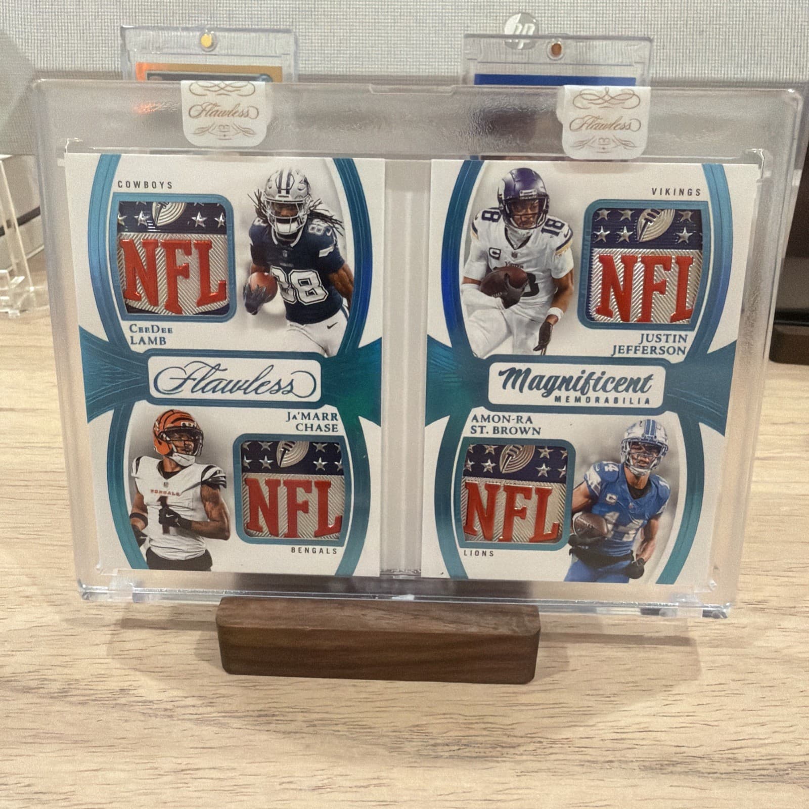 2025 Flawless QUAD NFL SHIELD 1/1  CeeDee LAMB / JUSTIN JEFER / JAMARR/ AMON-RA