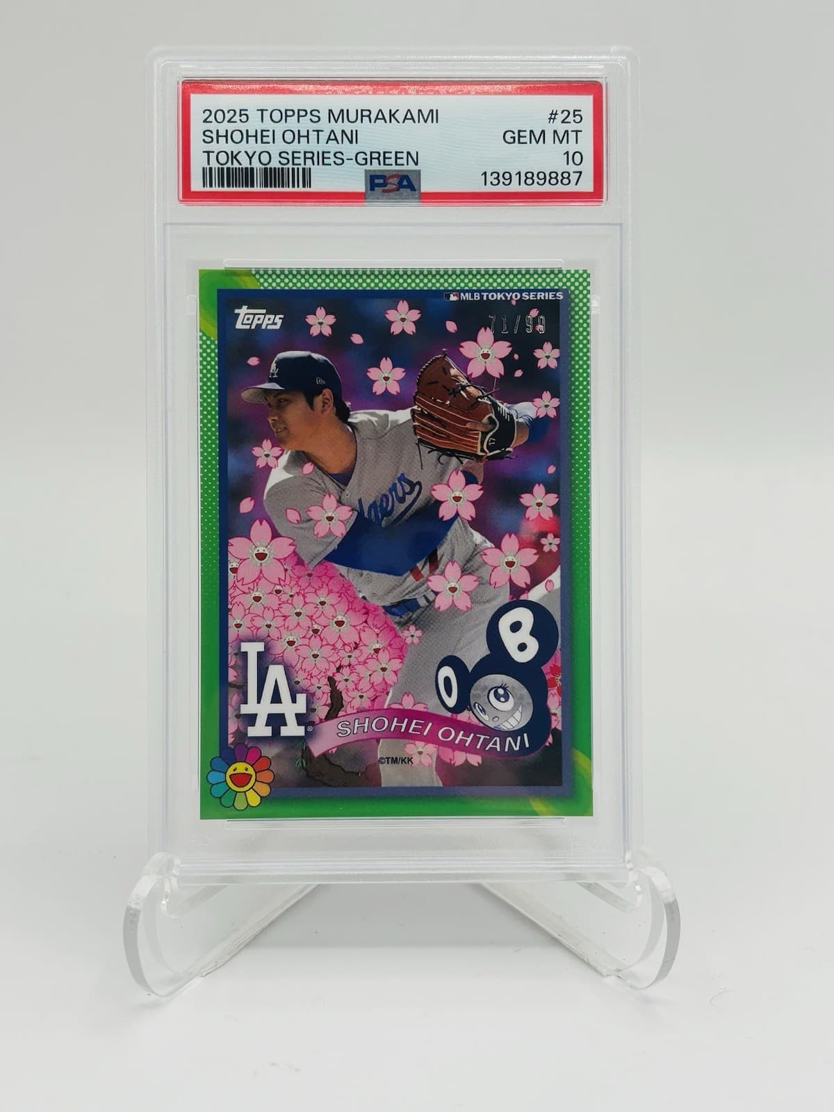 SHOHEI OHTANI /99 - GREEN MURAKAMI EXCLUSIVE - 2025 Topps Tokyo Series