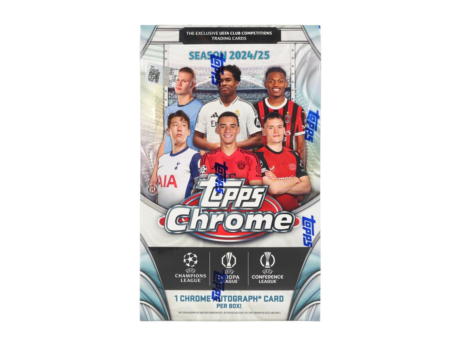 2024/25 TOPPS CHROME UEFA CLUB COMPETITIONS SOCCER HOBBY BOX
