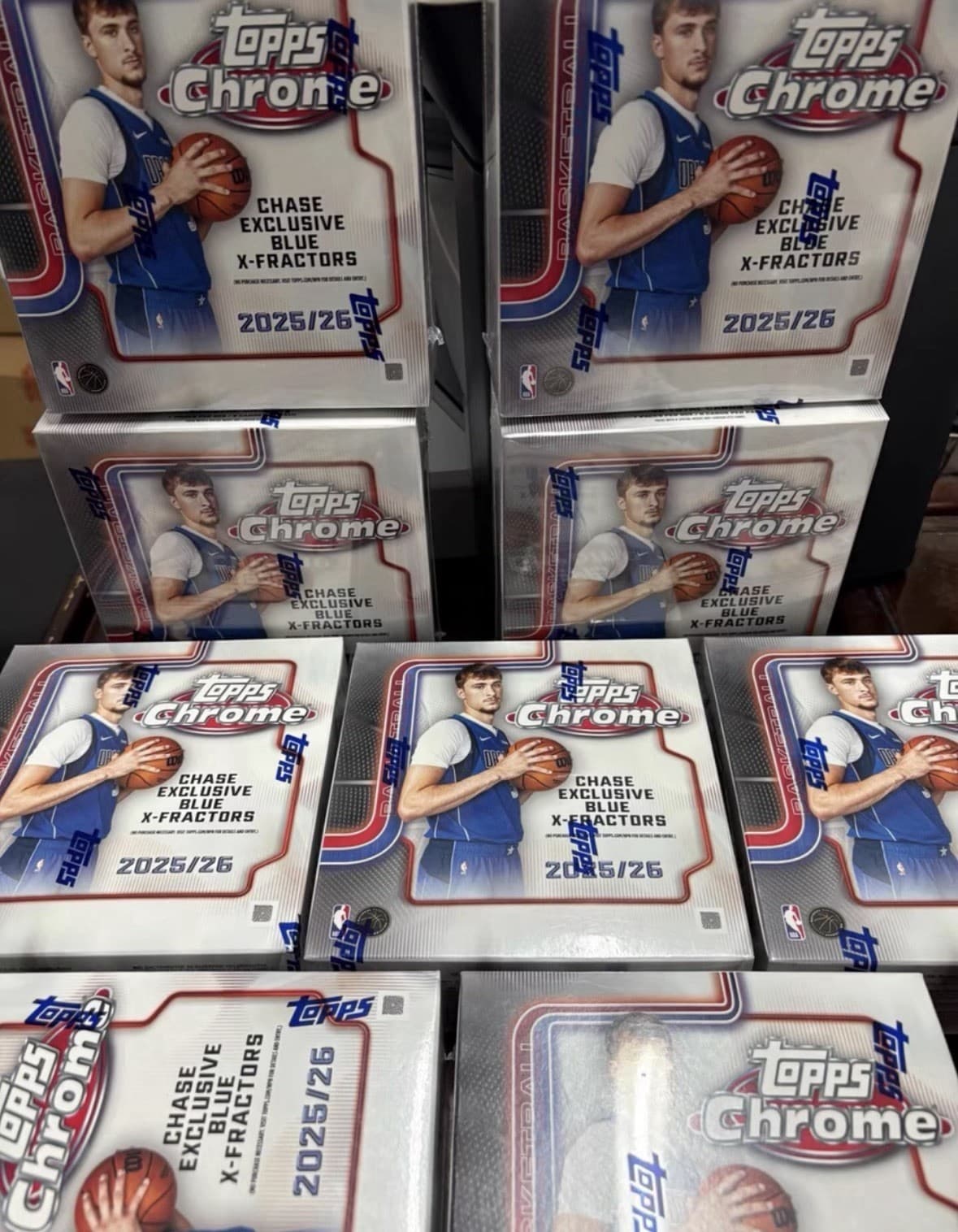10 Box lot 2025-26 Topps Chrome Basketball Mega Box Cooper RC 2nd Half Case