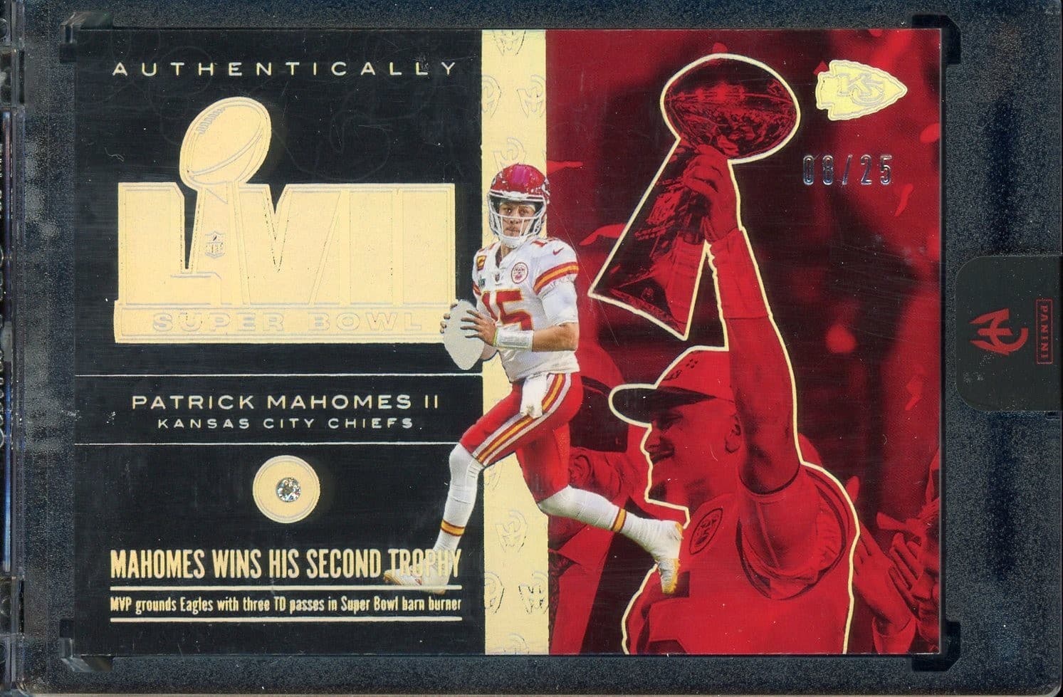 2025 Panini Authentically Mahomes Champion Lvii Patrick Mahomes Ii Silver /25