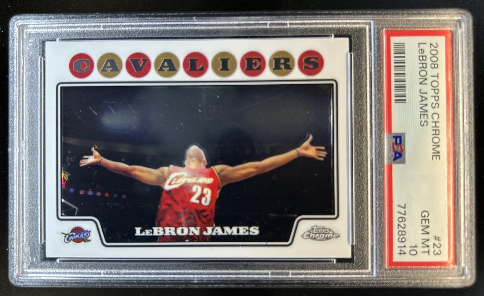 2008-09 Topps Chrome LeBron James #23 Cavaliers PSA 10 GEM MINT