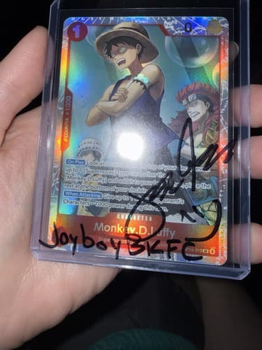 Joyboy The Champs Autograph One Piece Top loader (not A Autographed Card)