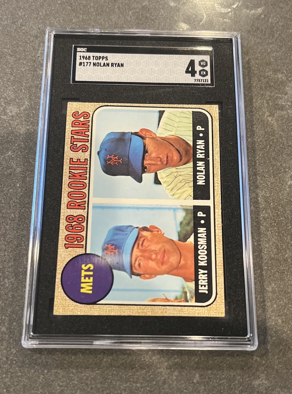 1968 Topps - 1968 Rookie Stars Nolan Ryan, Jerry Koosman #177 (RC)