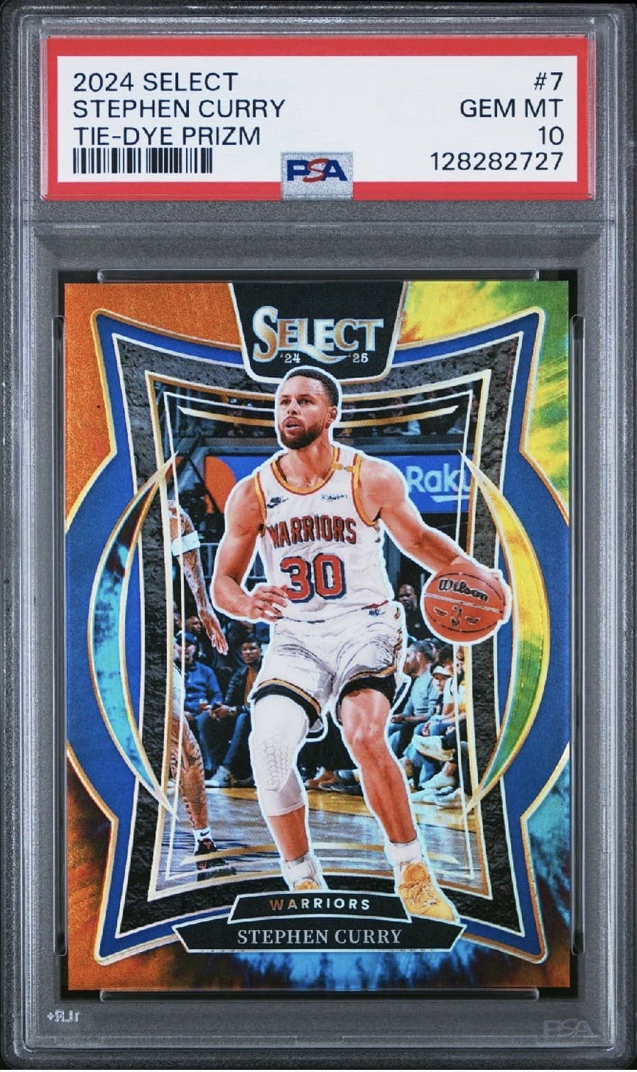 2024 Panini Select Tie-Dye Prizm #7 Stephen Curry 23/25 Psa 10
