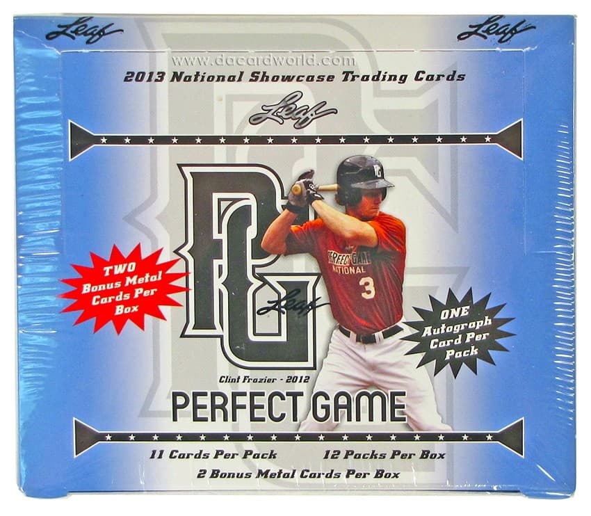 2013 Leaf Perfect Game Baseball Hobby Box
