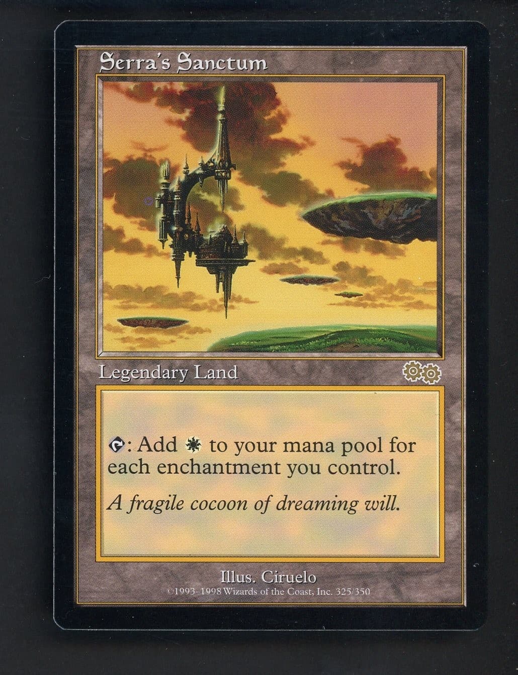1998 MTG Magic The Gathering Urza's Saga #325 Serra's Sanctum